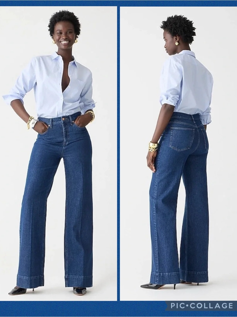 J. Crew Wide Leg Trouser Jean